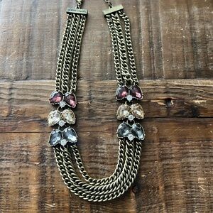 Elegant Multi-Color Statement Necklace